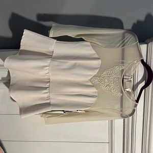 NWT sweetheart neckline peplum blouse